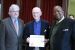 Sen. Jack Hatch, R. Dean Wright and Rep. Wayne Ford at the State Capitol