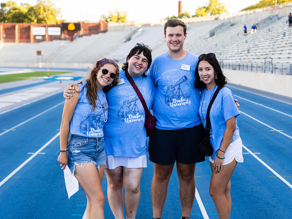 Group of 4 PMACs on the Blue Oval during Welcome Weekend