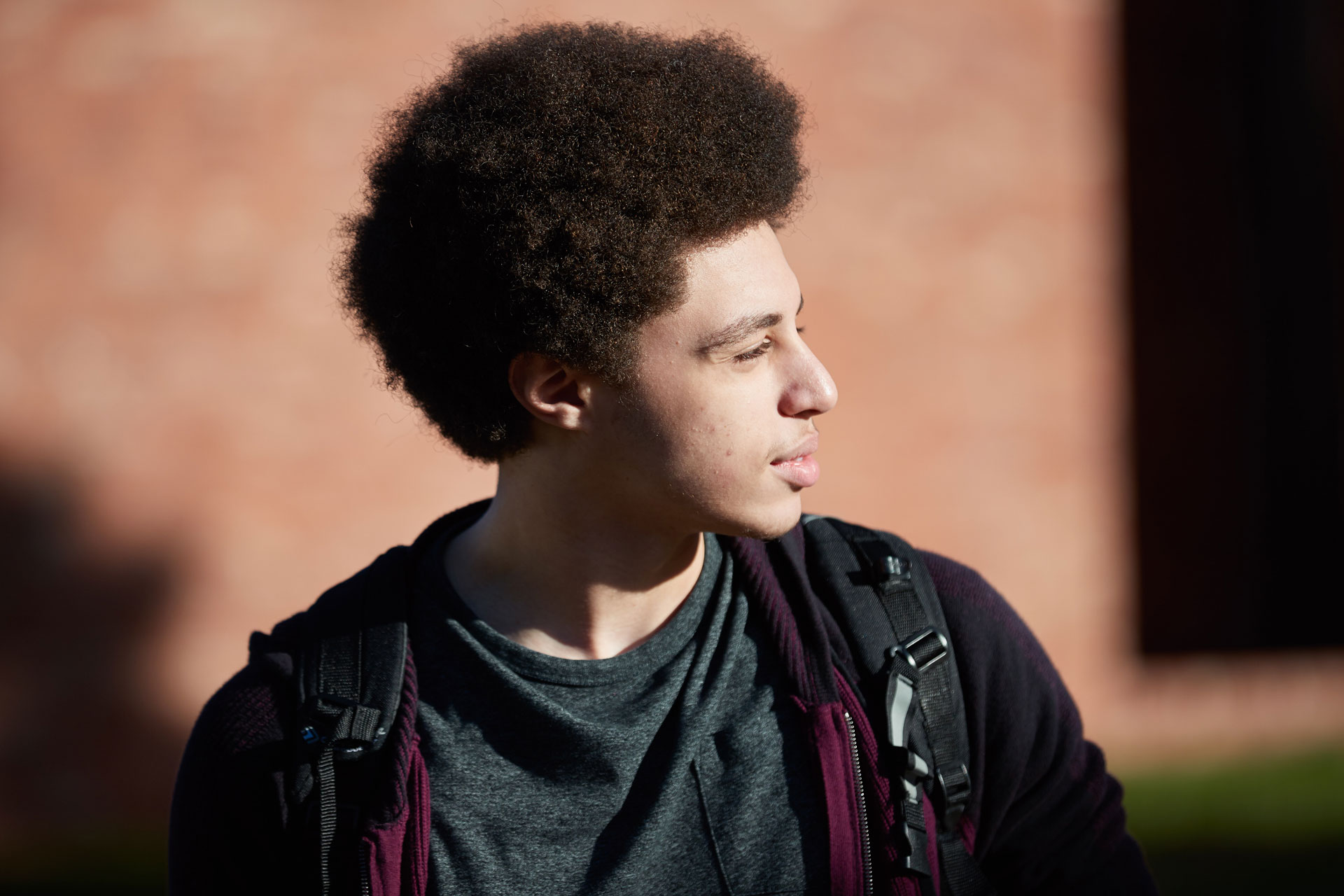 Student Outside Hanging Out