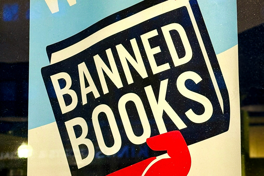 Banned Books sign