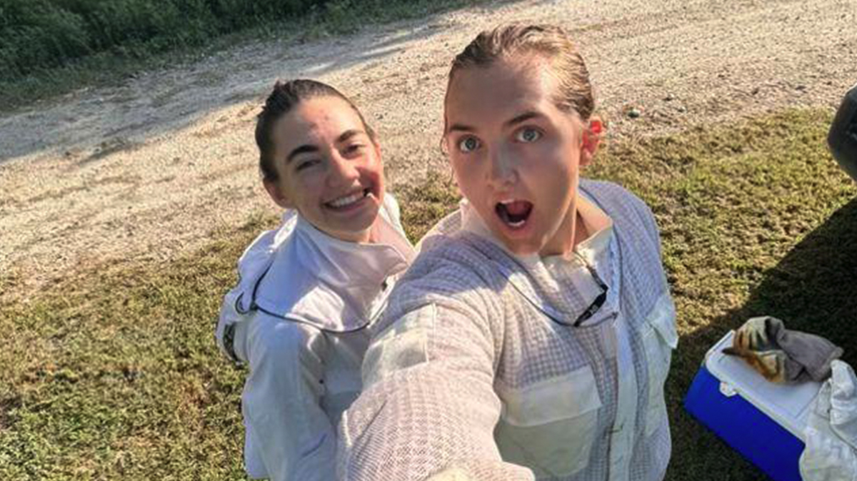Two DarlingCorps students in Quapaw Nation taking a selfie.