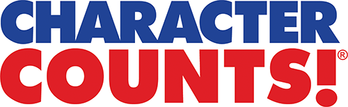 Character Counts! logo in bold blue and red text with an exclamation mark.