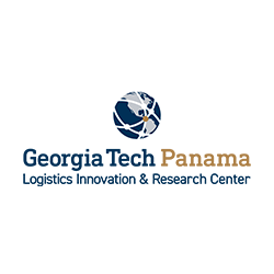 Georgia Tech Panama logo with a globe and lines across the globe