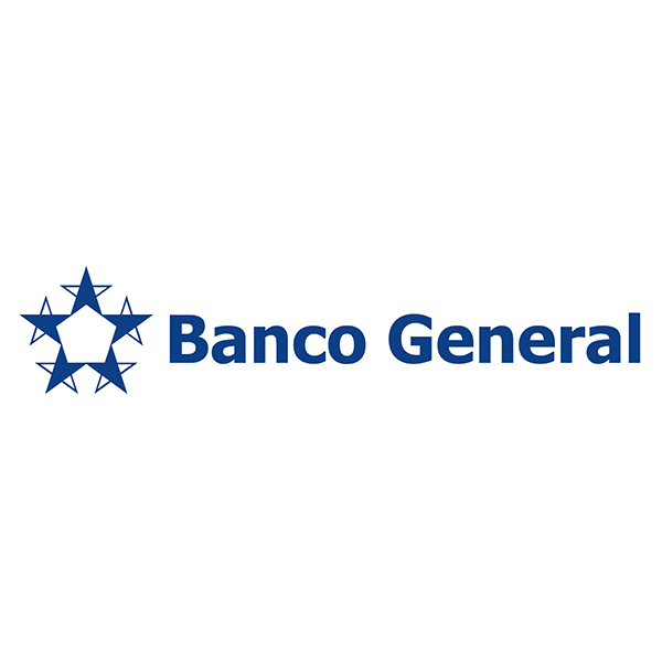 Banco General logo with a blue star-circle emblem to the left of the company name.