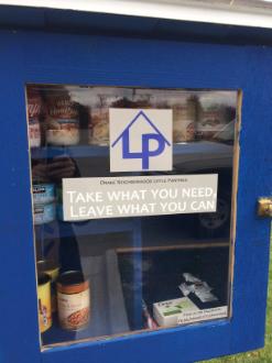 Free little pantry in the Drake neighborhood