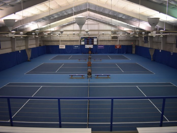 Three tennis courts at Roger Knapp Tennis Center
