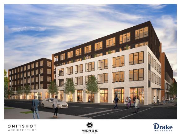 Street view of the dogtown merge completed project
