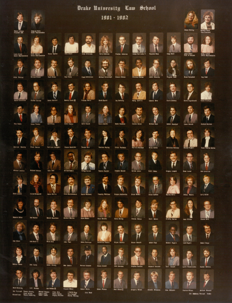 Composite photo of the class of 1982