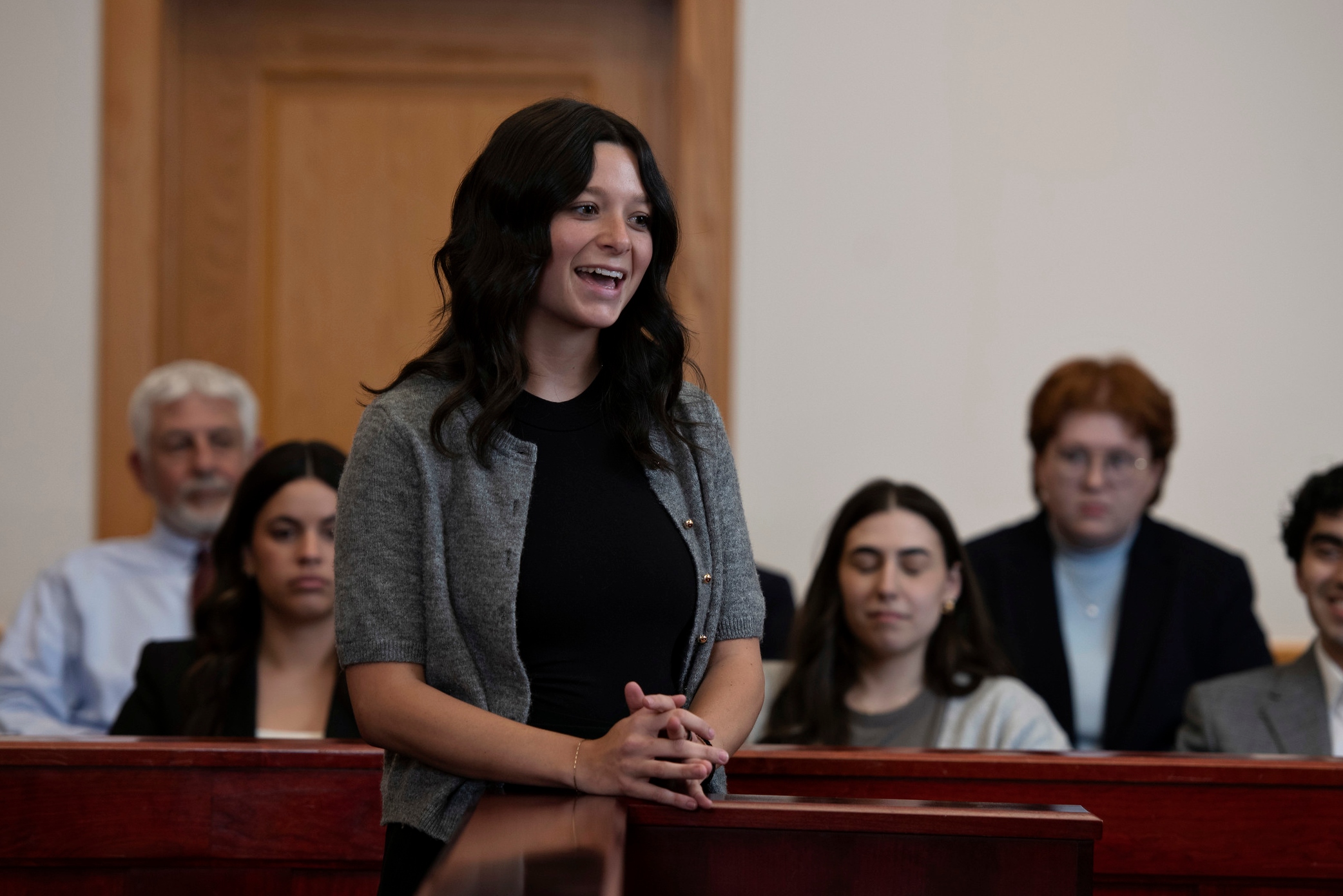 A student from Drake's Journalism/Law 3+3 Law program refines her courtroom skills during an internship