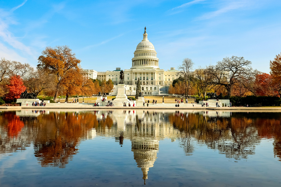 The Capitol building, a location where Drake American Politics students intern each year