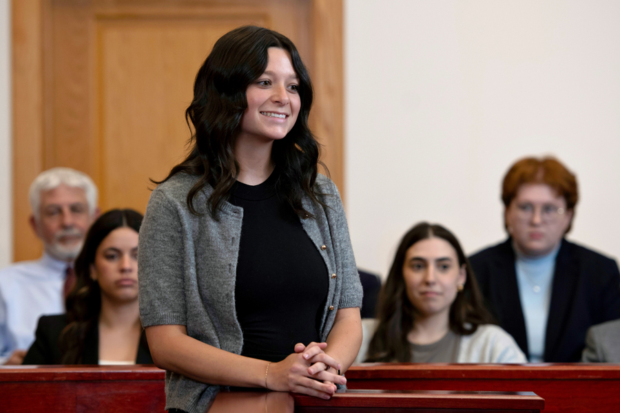 A Drake 3+3 Law student gets experience making a defense in a courtroom environment