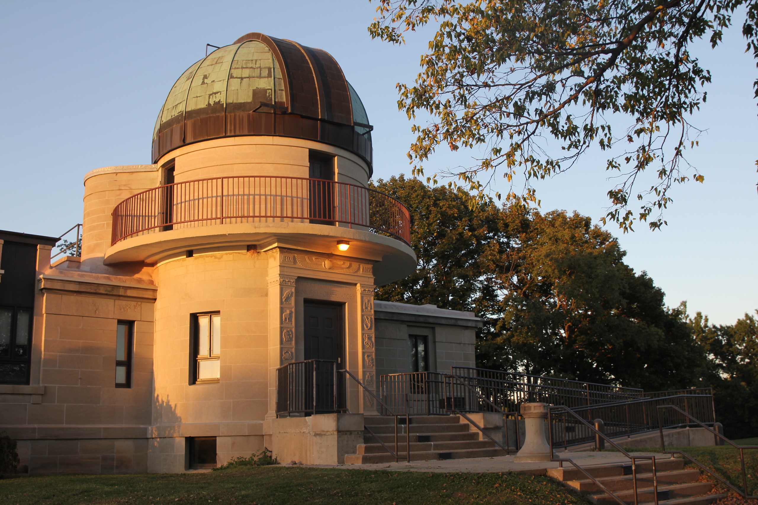 The Drake Municipal Observatory, offering experiential opportunities for Drake Physics Majors