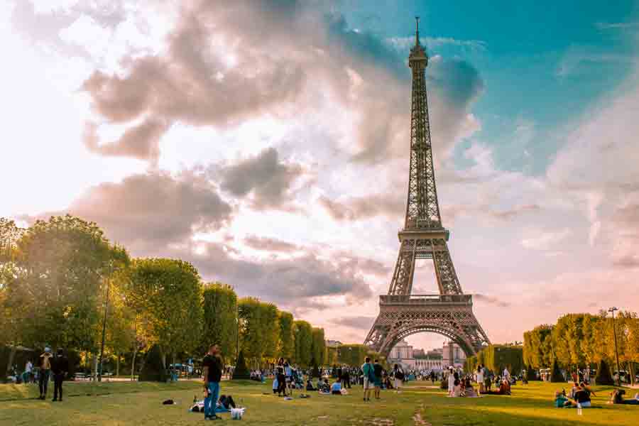 The Eiffel Tower in France