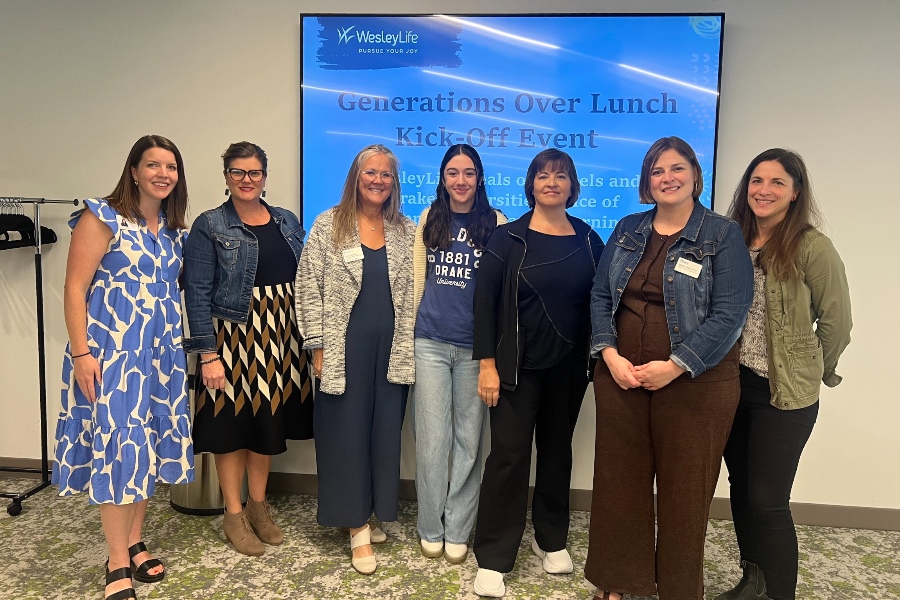 Grant winners working with Wesley Life