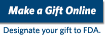 Make A Gift Online. Designate your gift to FDA.