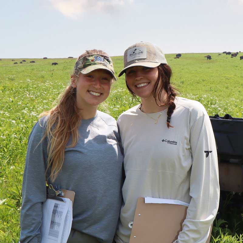 From left to right - Taylor Fruehling and Addison Darrah