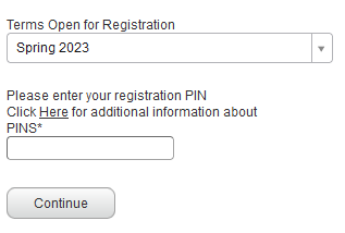 Registration pin example