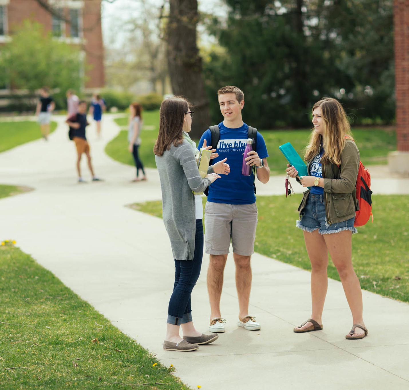 Students Talking on Campus